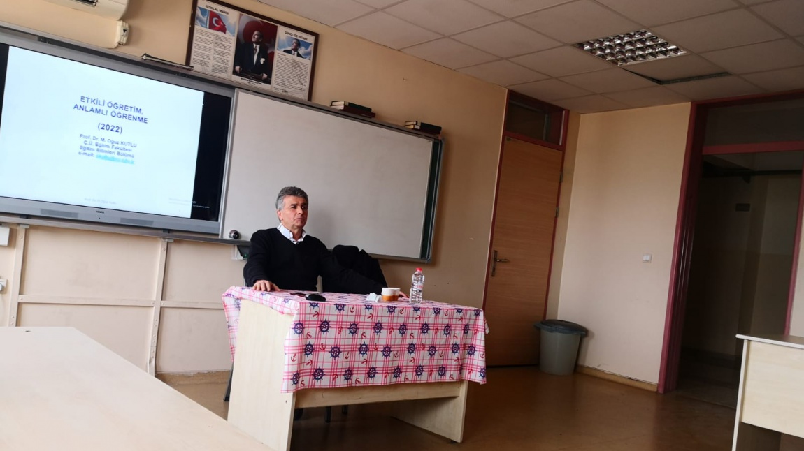 Çukurova Üniversitesi Eğitim Fakültesi Eğitim Bilimleri Bölümünden Prof. Dr. M. Oğuz Kutlu  öğretmenlerimize 